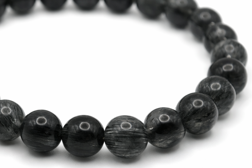 Fernwake - Dark Green Rutilated Quartz Bracelet